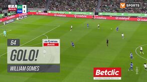 Monumental: o golaço de William Gomes que ampliou a vantagem do FC Porto em Alvalade