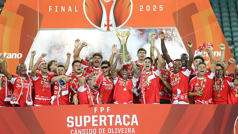 Primeira competição de 2026/27 será a Supertaça, conquistada pelo Benfica na última edição