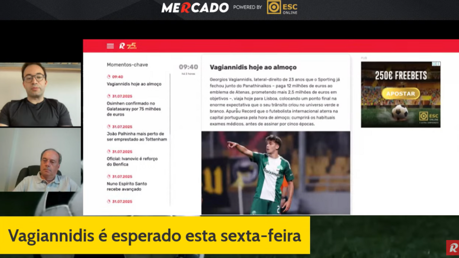 A análise dos temas que marcam a janela de transferências esta sexta-feira