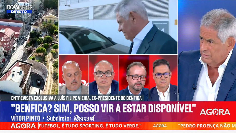 Subdiretor de Record comenta palavras do antigo presidente do Benfica no Now