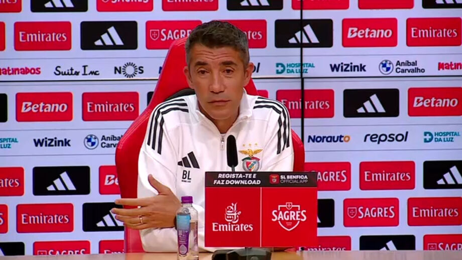 Treinador do Benfica fala na "forma estratégica" com que olha para os jogos