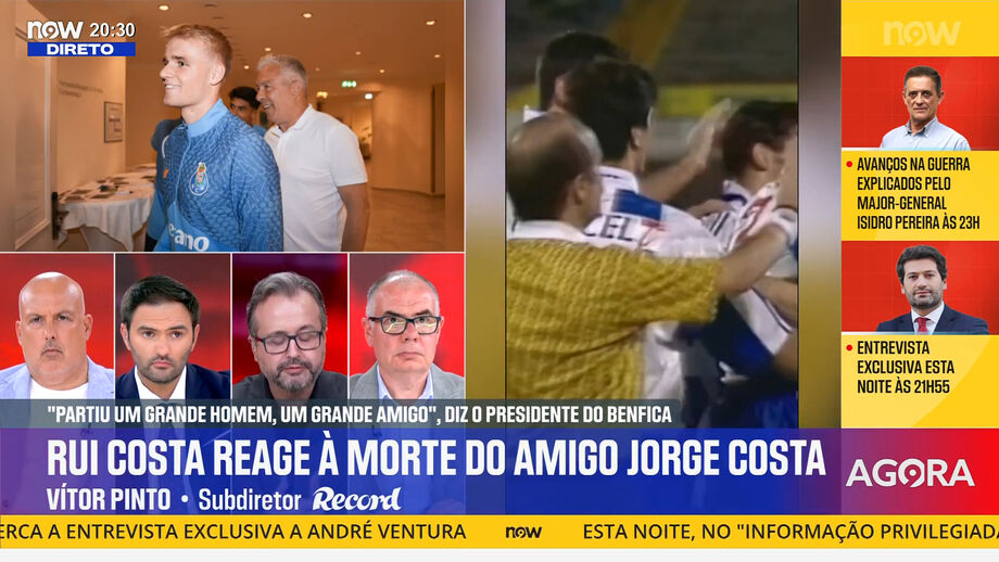 Subdiretor de Record relembra história relacionada com Jorge Costa, que partiu esta terça-feira
