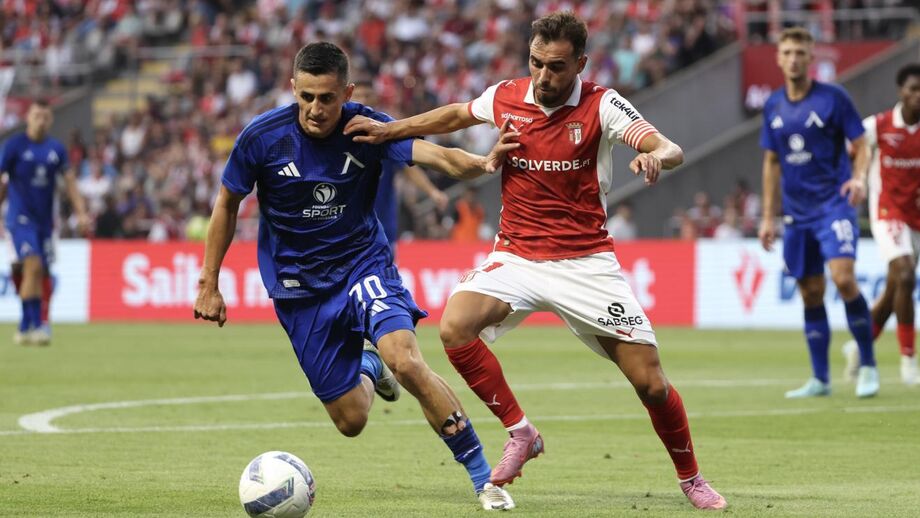 Sp. Braga defrontou o Levski Sofia na ronda anterior e os dois jogos foram exibidos na TV