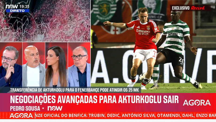 Pedro Sousa, comentador do Now, explica ponto de vista do Benfica a propósito da saída do turco