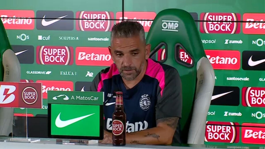 Treinador do Sporting aborda jogo com Casa Pia