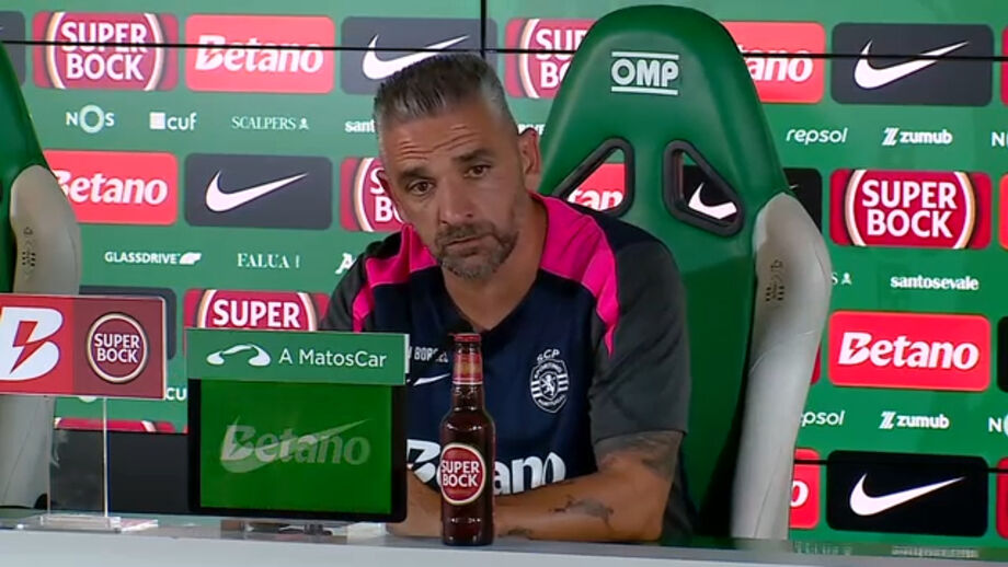 Treinador do Sporting "ciente de que vai ser cada vez mais difícil" ganhar