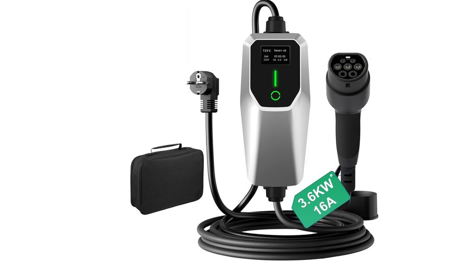 Carregador para carros elétricos com potência de 3.6KW e 16A