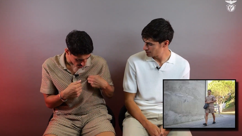 Jogadores do Benfica avaliam 'outfit' dos companheiros de equipa e... só podia dar nisto