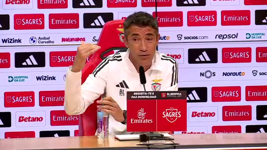 Treinador do Benfica preferiu não responder a vários temas na conferência de imprensa