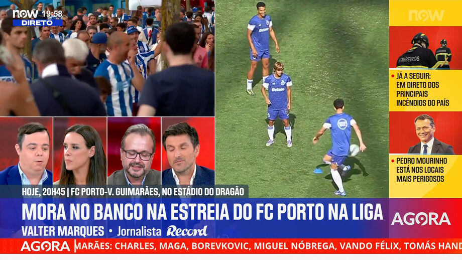 Valter Marques, jornalista de Record, em declarações no Record na Hora, no NOW