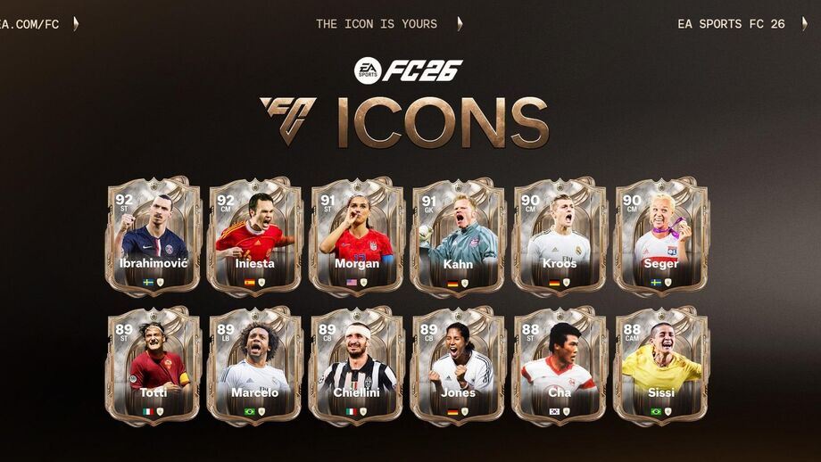 EA Sports FC 26: Aqui estão os Icons do novo jogo