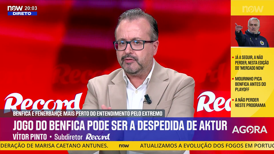 Subdiretor de Record em declarações no programa 'Record na Hora', no NOW