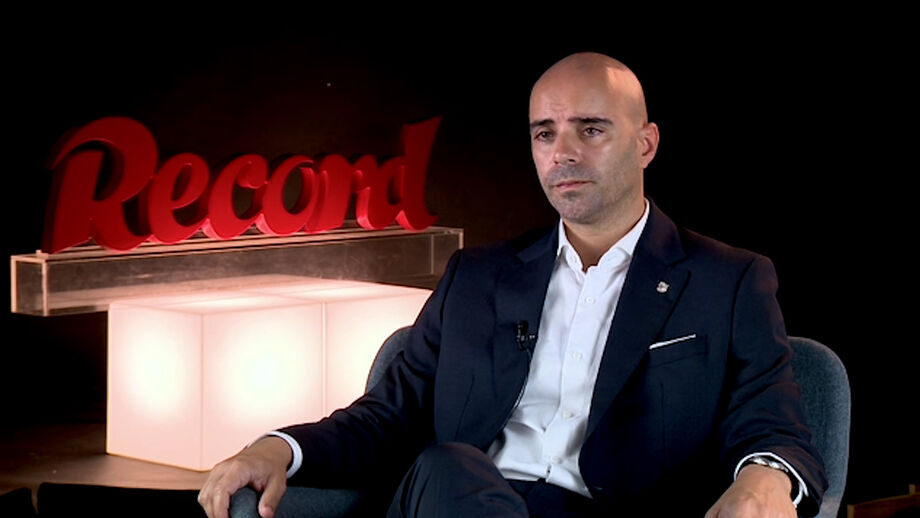 Manteigas aquando da entrevista a Record