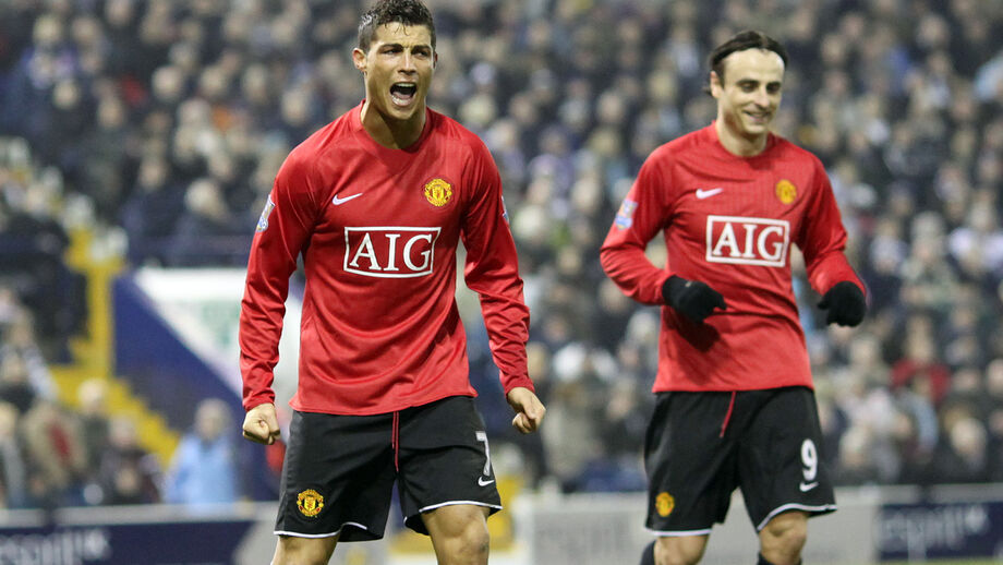 Cristiano Ronaldo e Berbatov no Manchester United