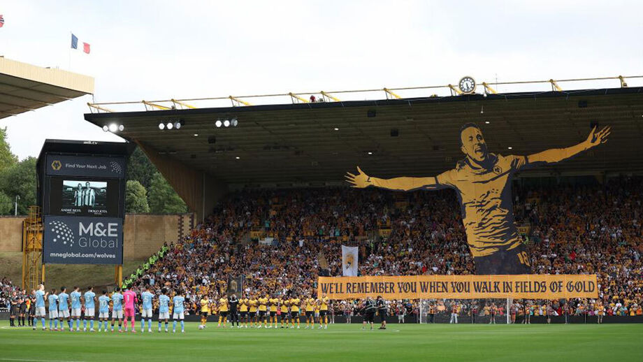 Ao som da música preferida de Diogo Jota: a emotiva homenagem do Molineux