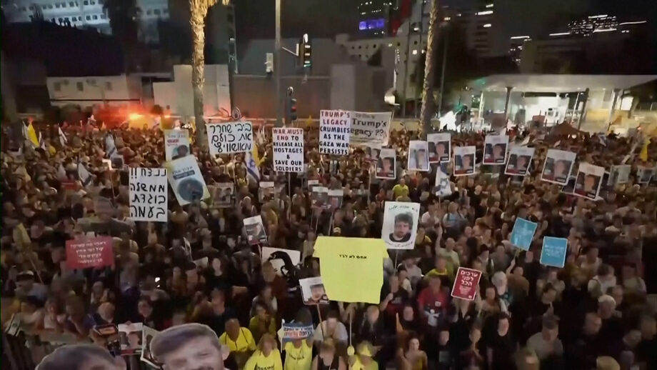 Este foi um dos maiores protestos em 22 meses de guerra
