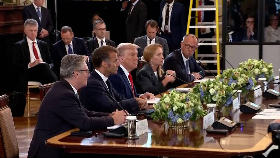 Reunião entre Trump e os líderes europeus