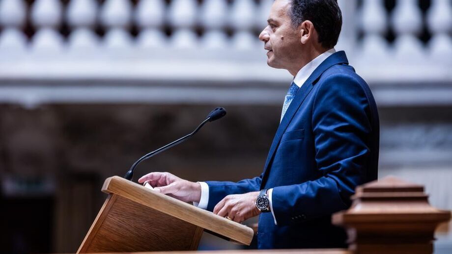 Luís Montenegro durante o debate sobre o Estado da Nação