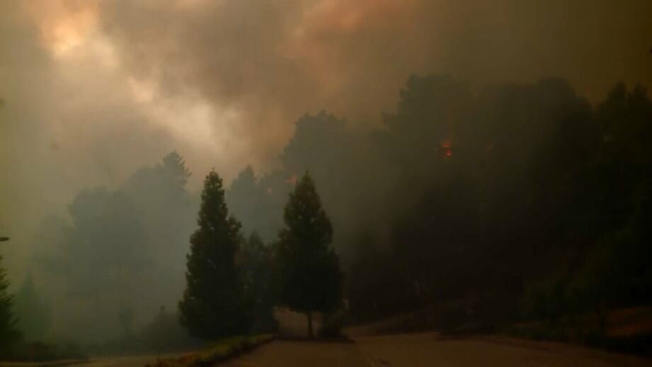 Hotel poderá ter de ser evacuado e várias habitações estão em risco 