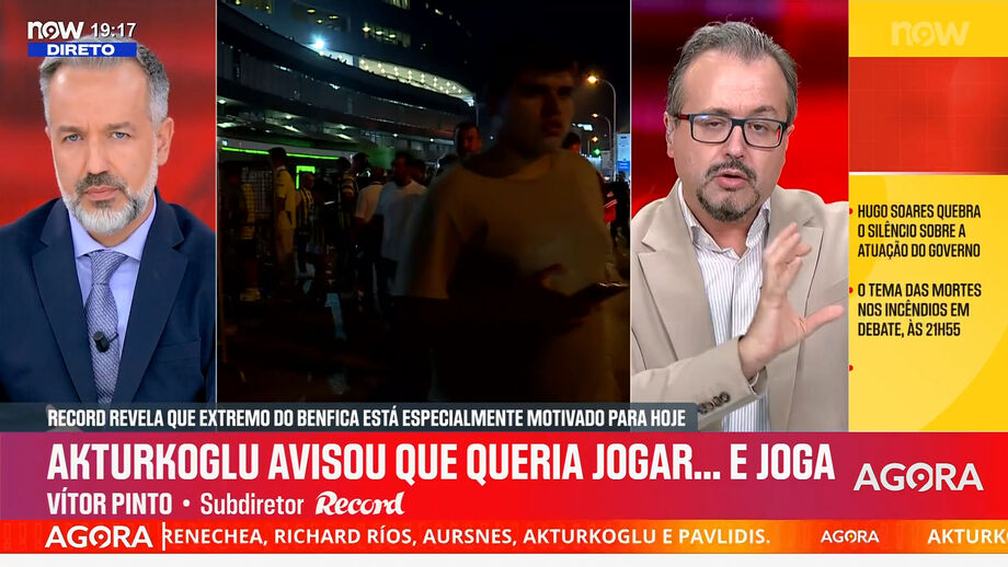 Subdiretor de Record comenta opção dos encarnados