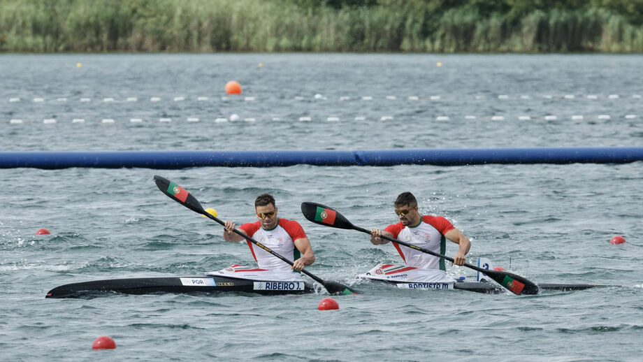 João Ribeiro e Messias Baptista defendem o título mundial de K2 500 metros em Milão