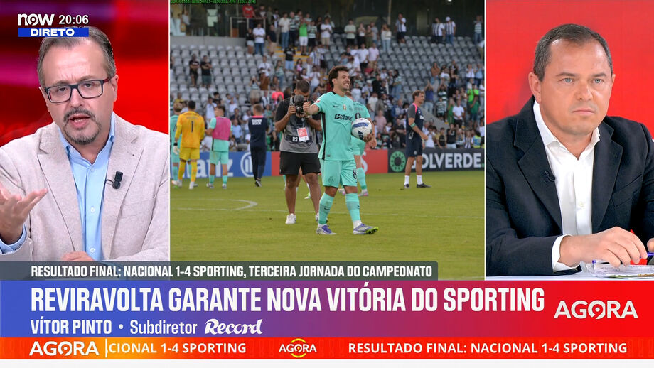 Subdiretor de Record analisa o Nacional-Sporting (1-4)