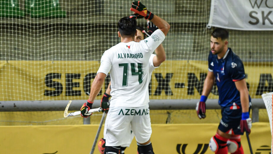 Seleção comemora mais um golo