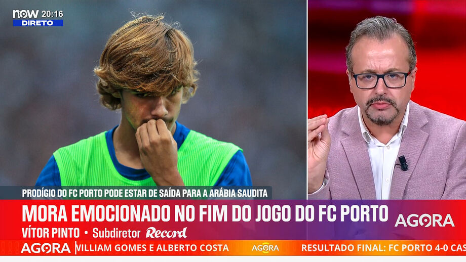 Vítor Pinto no Record na Hora sobre a provável saída do jovem portista para o Al Ittihad