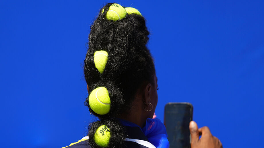 Um penteado tenístico