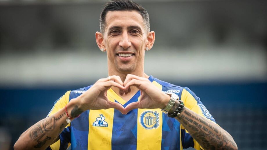 Di María sorri no Rosario Central 