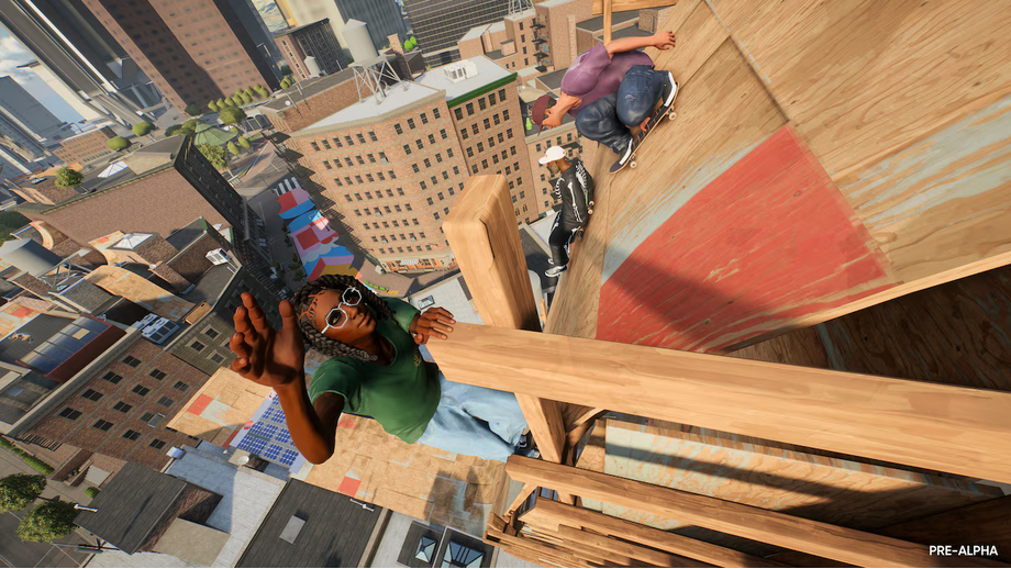 Escala à vontade em skate.