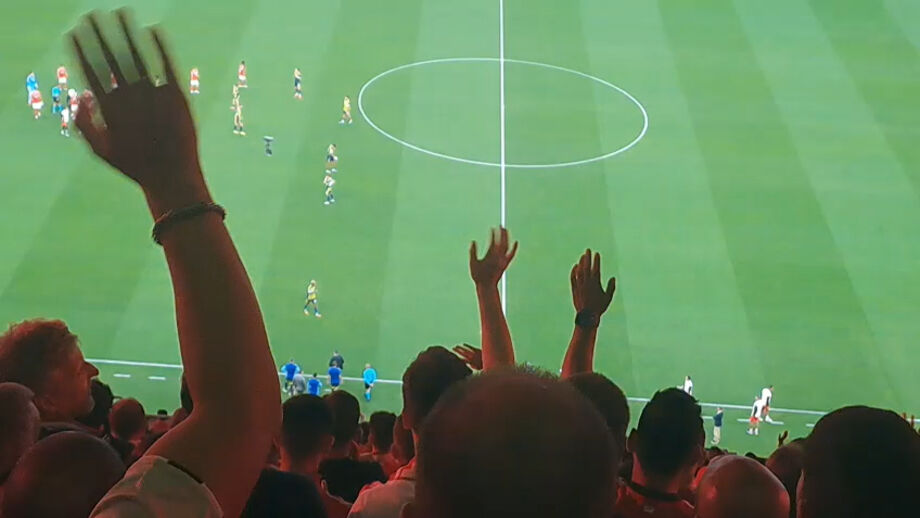 Momento aconteceu já nos minutos finais