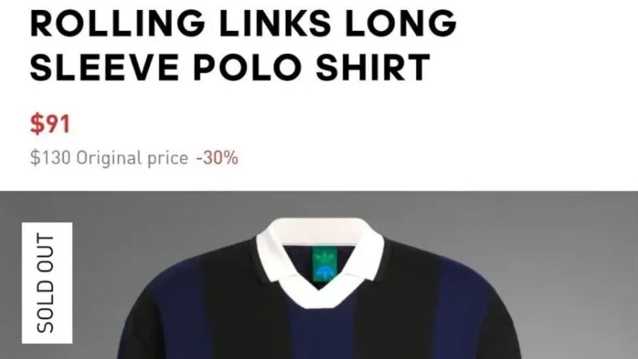 Polo de Mourinho esgota na loja online