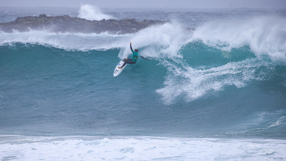 João Mendonça em ação em Pantín