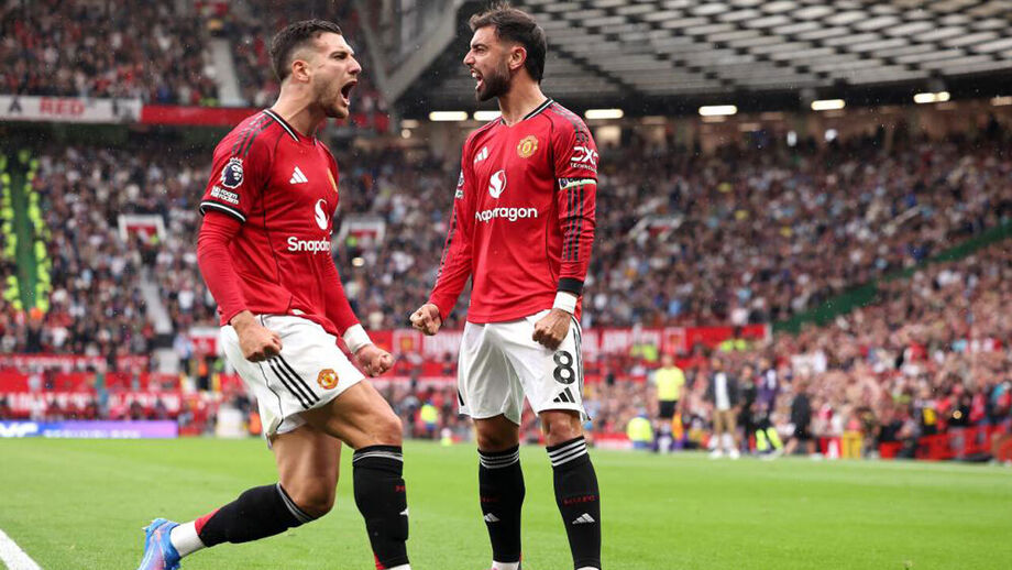 Diogo Dalot e Bruno Fernandes 