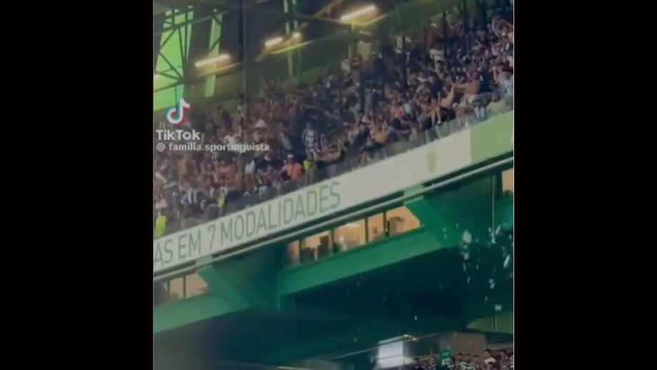 Aquando dos festejos do segundo golo dos dragões