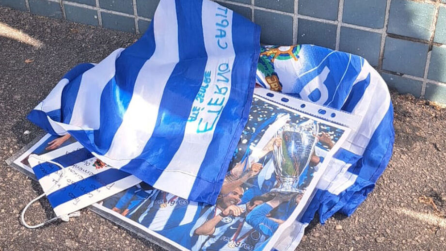 Adeptos homenageiam Jorge Costa junto ao Dragão