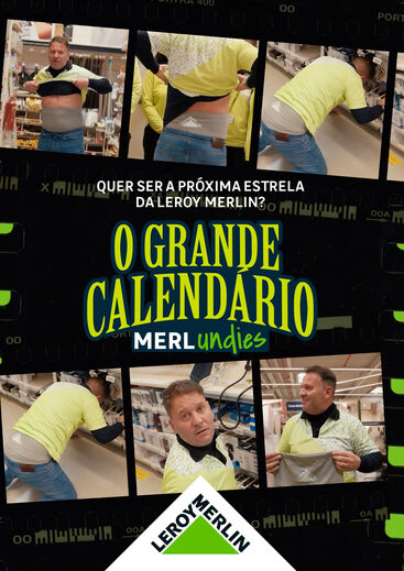 Leroy Merlin lança calendário 'MERLundies' e procura nova estrela.
