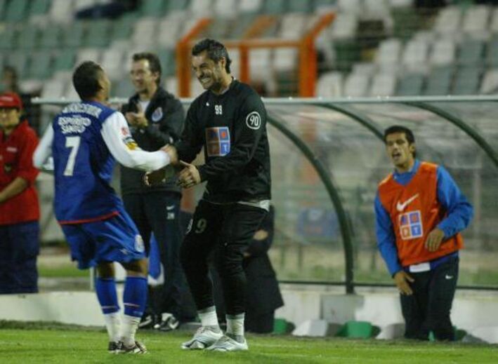 Ricardo Quaresma com Vítor Baía