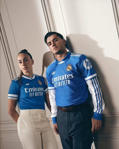 Azul e branco: Real Madrid apresenta terceiro equipamento