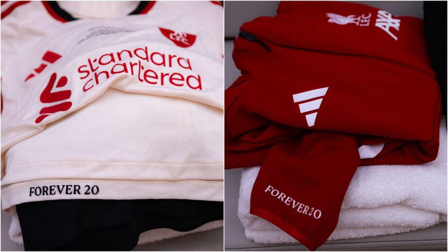 «Forever 20»: o pormenor nos equipamentos do Liverpool para o jogo da Supertaça de Inglaterra