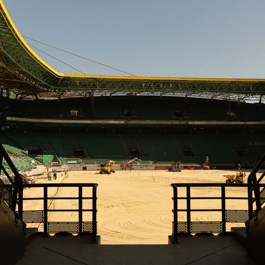 Sporting divulgou imagens da evolução das obras de Alvalade