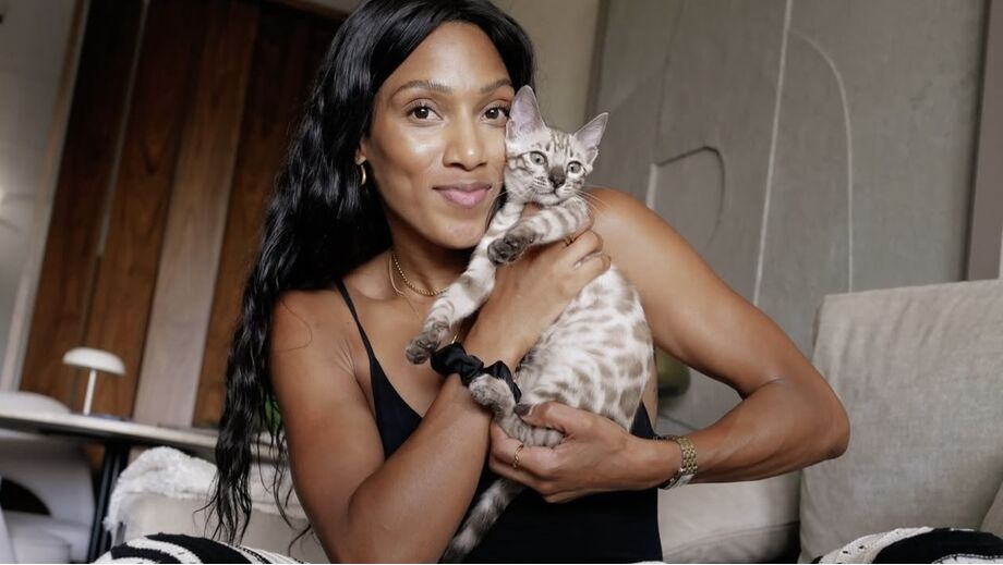 Patrícia Mamona apresenta Sakura, a nova gata da família