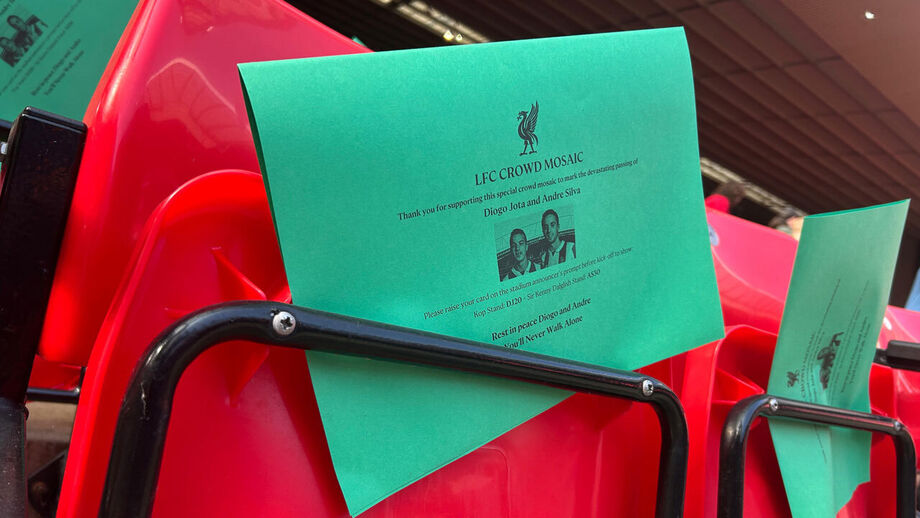 Tudo pronto para mais uma homenagem a Diogo Jota em Anfield 