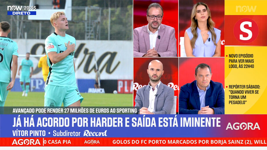 Saída de Harder pode render até 30 milhões de euros ao Sporting