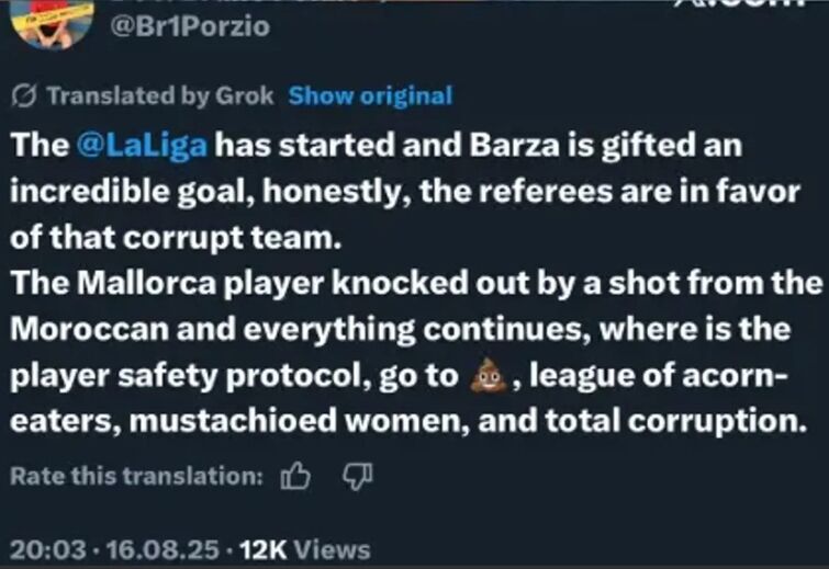 Jornalista critica arbitragem favorável ao Barça