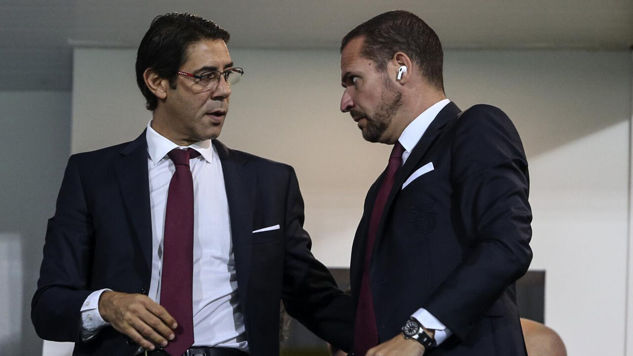 Rui Costa ao lado de Rui Pedro Braz