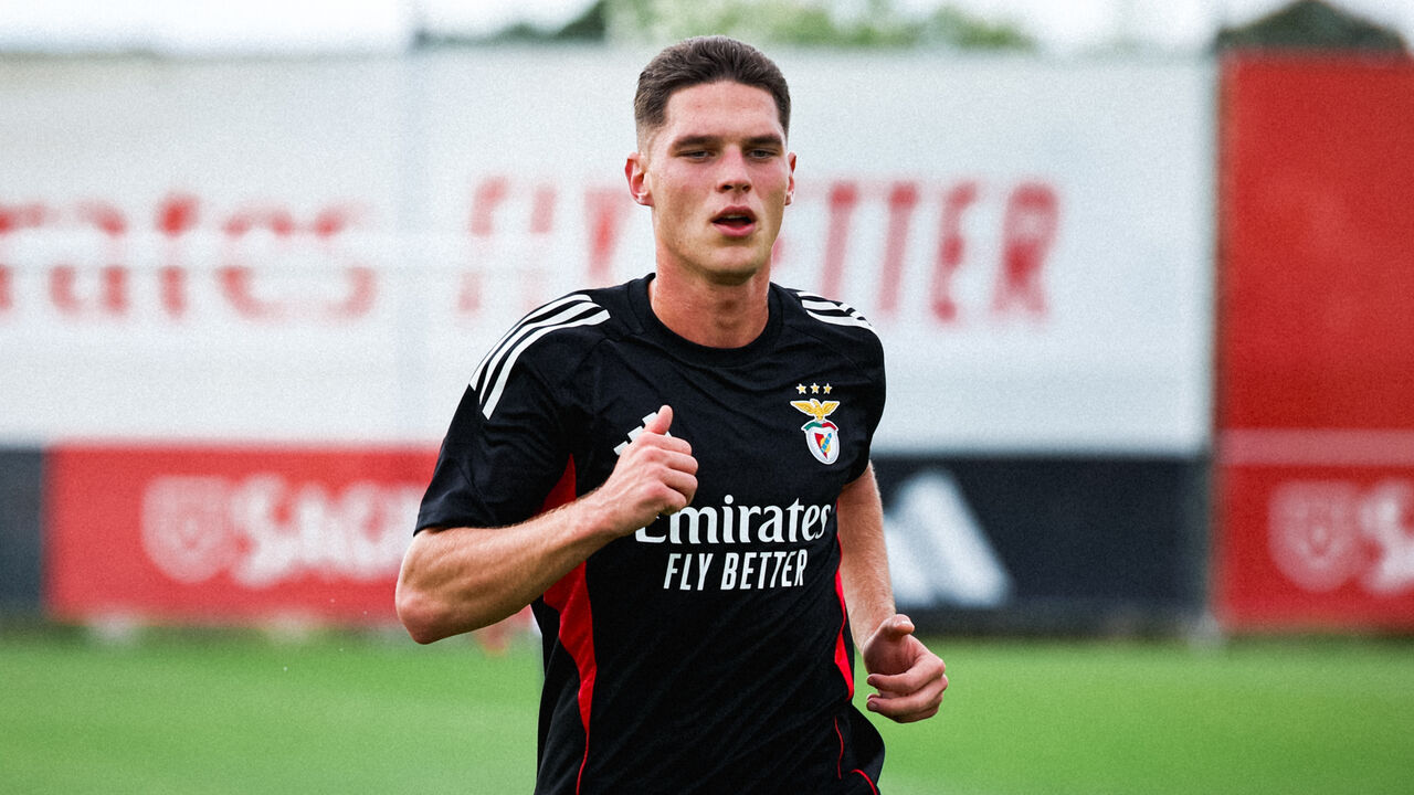 Sudakov já treinou no Benfica Campus