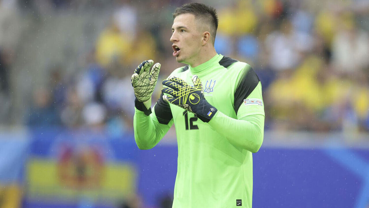 Trubin ao serviço da seleção ucraniana