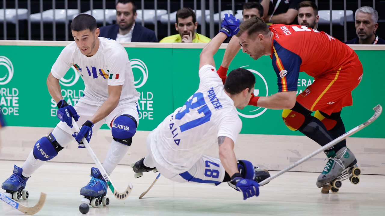 Itália vence Espanha no hóquei em patins e conquista bronze no Europeu